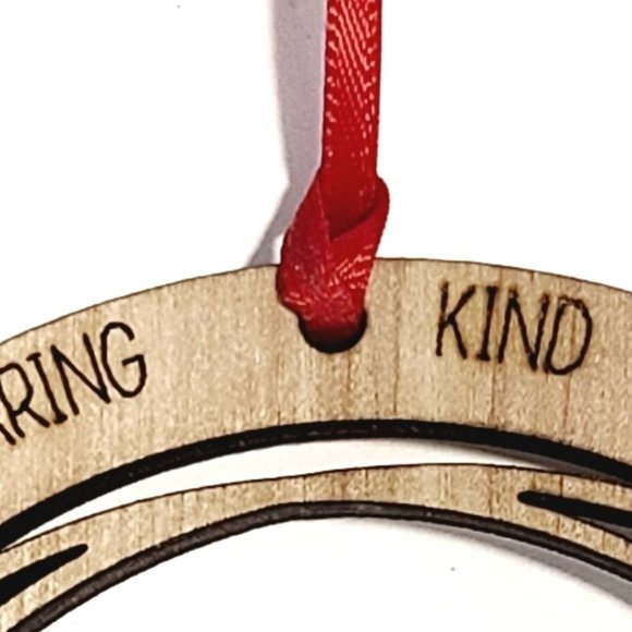 Wooden Christmas GiGi Ornament Laser Engraved Wood - Picture 6 of 6